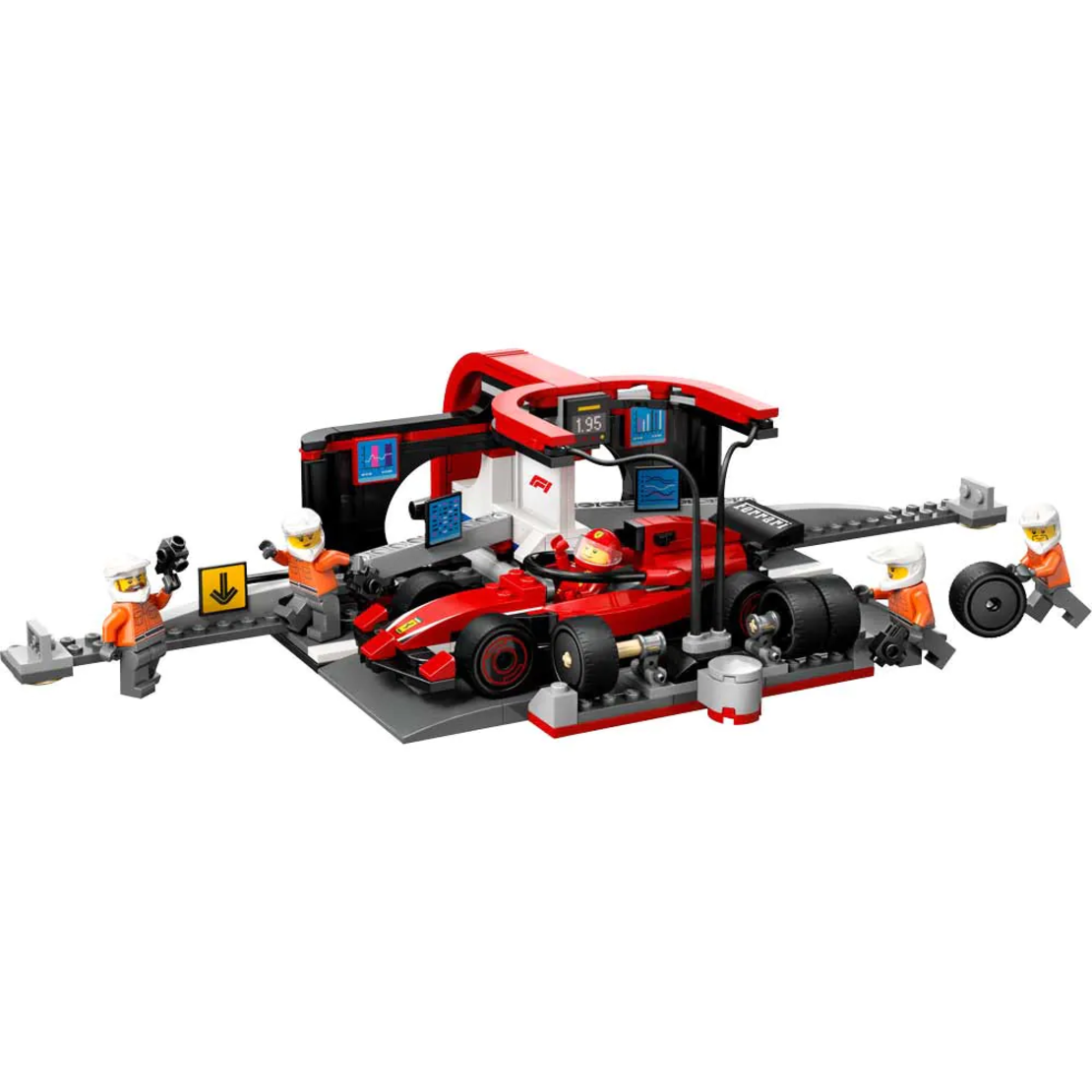 LEGO® City F1® Питстоп и механици с кола Ferrari 60443