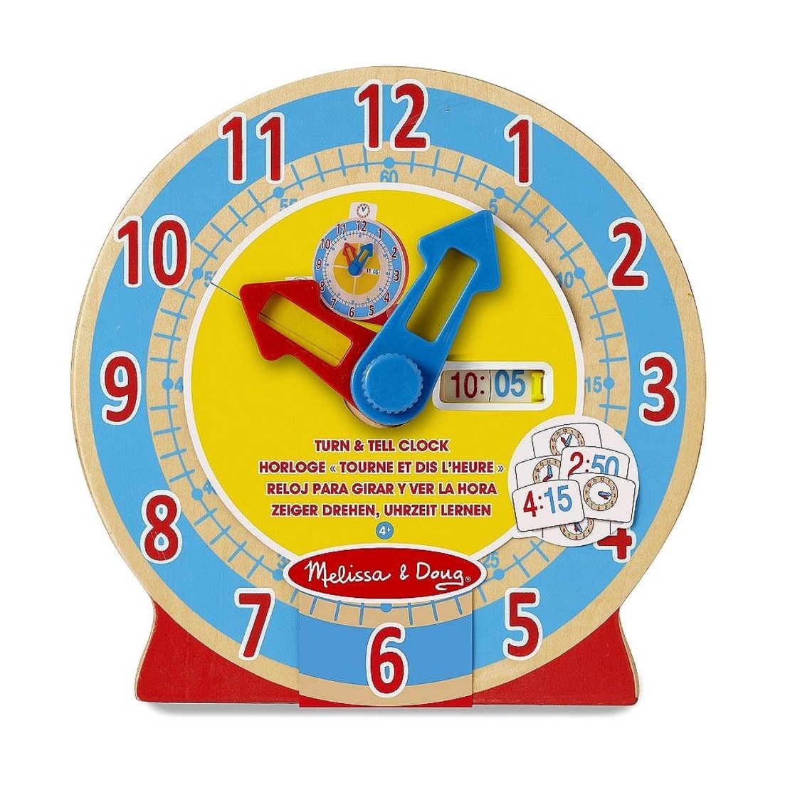 Дървен часовник Melissa and Doug 14284