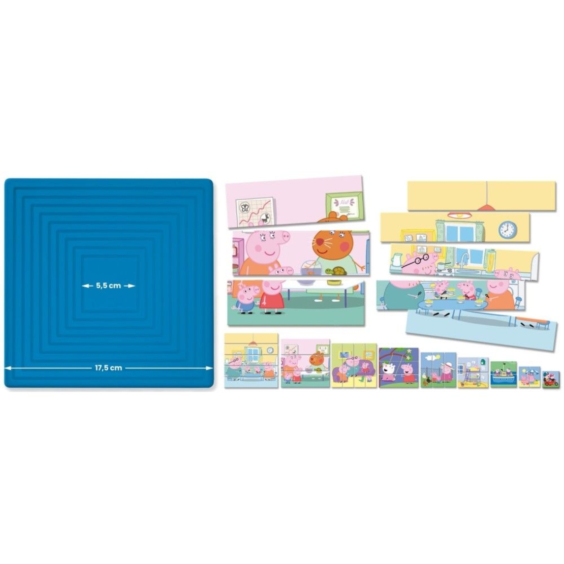 Детски прогресиращи пъзели Lisciani Peppa Pig 8 пъзела, 25ч.