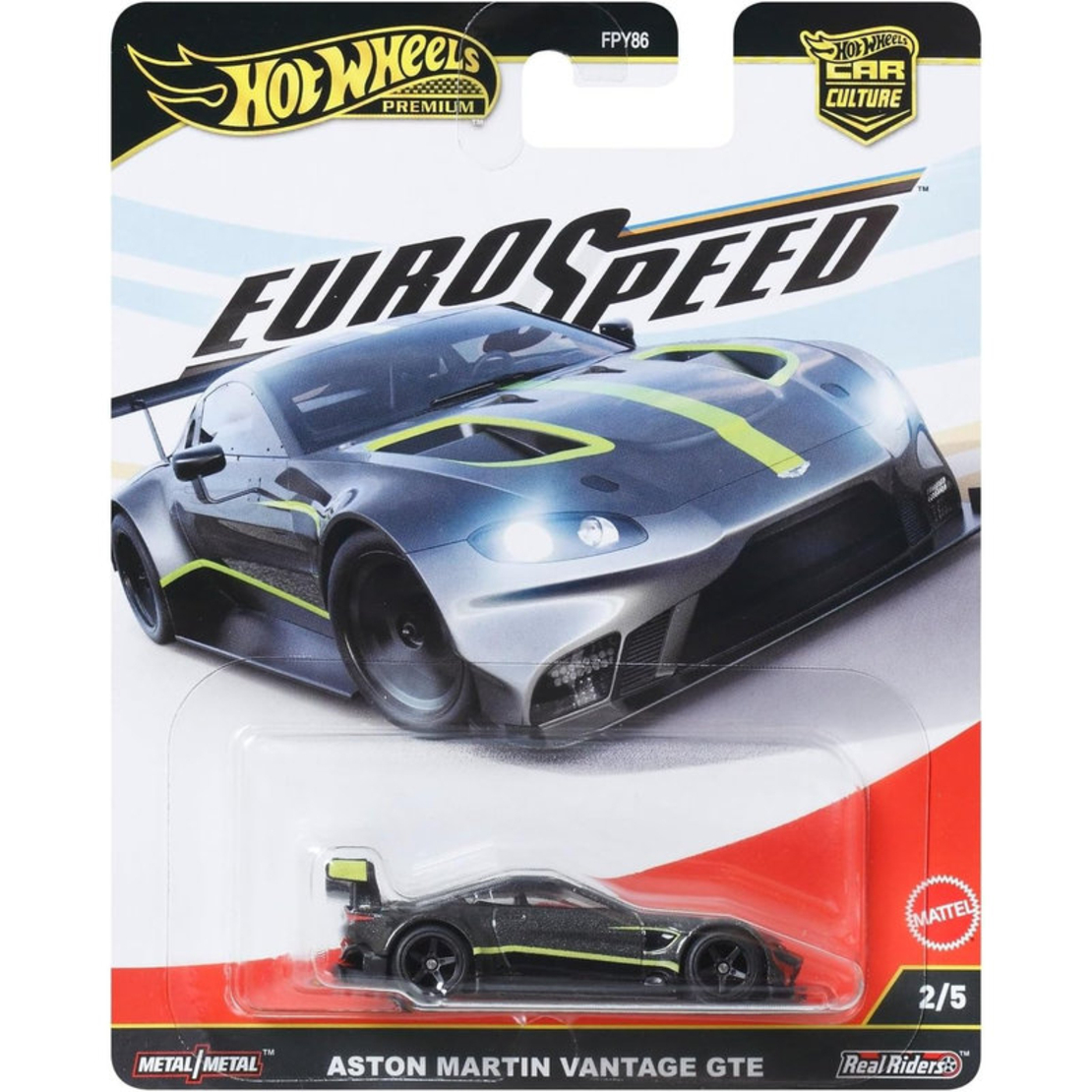 Метална количка Mattel Hot Wheels Car Culture EuroSpeed 1:64, FPY86