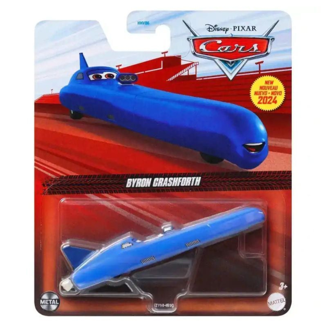 Метална количка Mattel Cars Byron Crashforth 1:55, HTY14