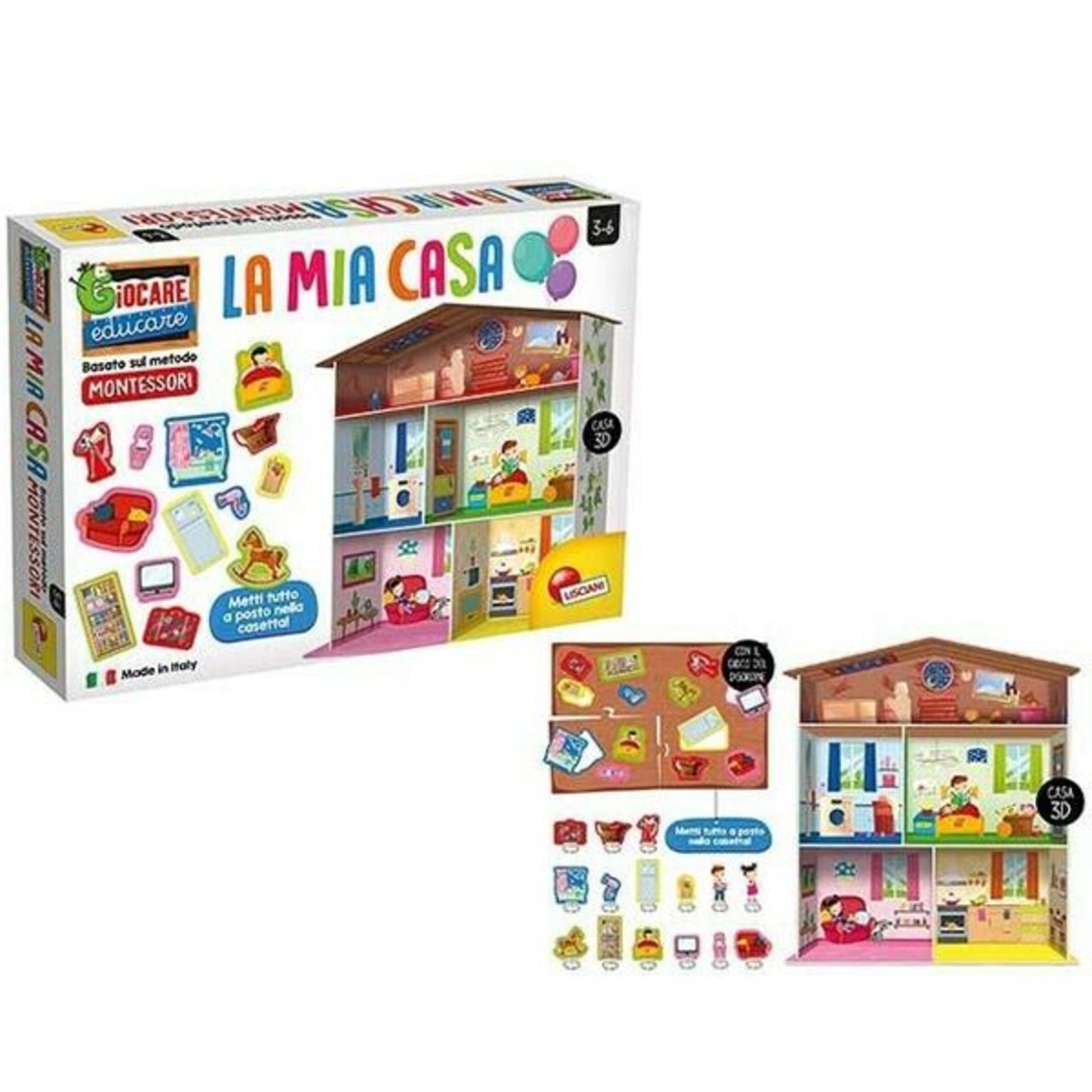 Образователна игра Lisciani Монтесори Моят дом на думите 72477