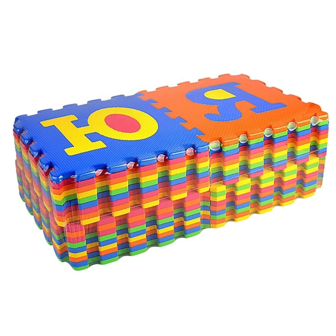 Пъзел за земя Raya Toys с цифри и букви на кирилица, 36 части