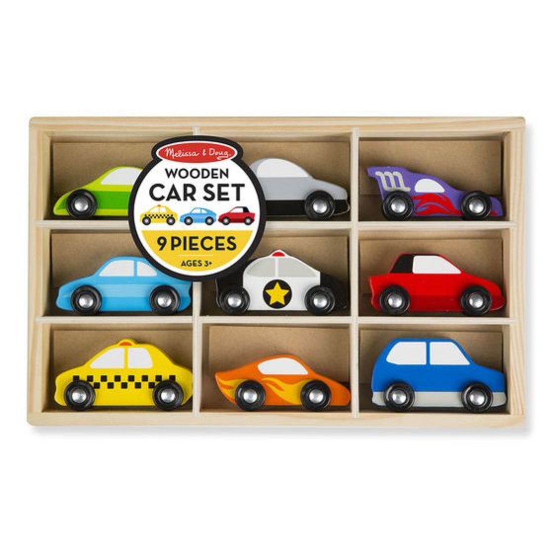 Детски коли за игра Melissa and Doug 9 бр. 13178