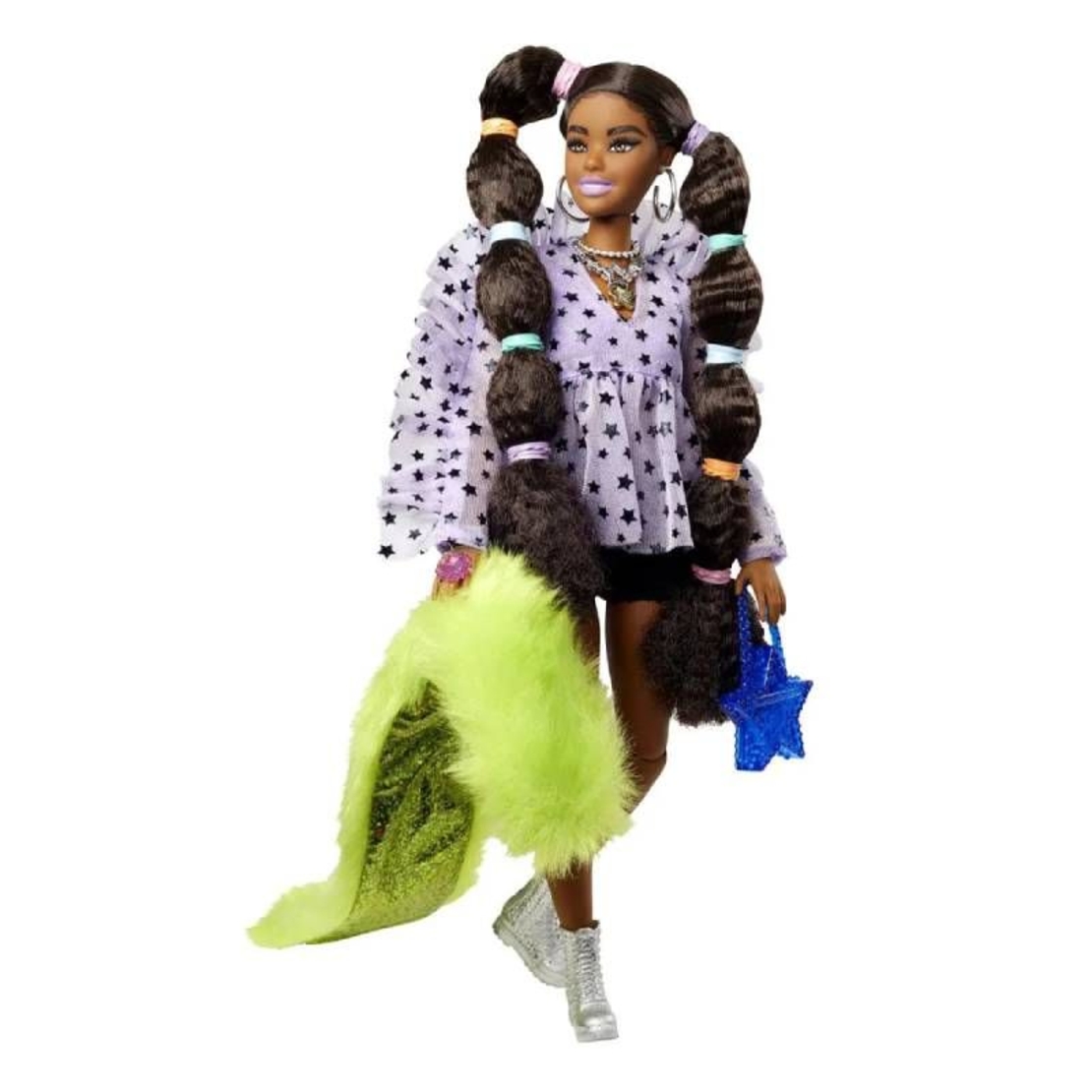 Кукла Mattel Barbie Extra с дълги опашки, ластици за коса и домашен любимец