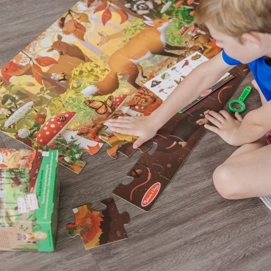 Двустранен пъзел Melissa and Doug с игра Потърси и Намери 48ч. 30833