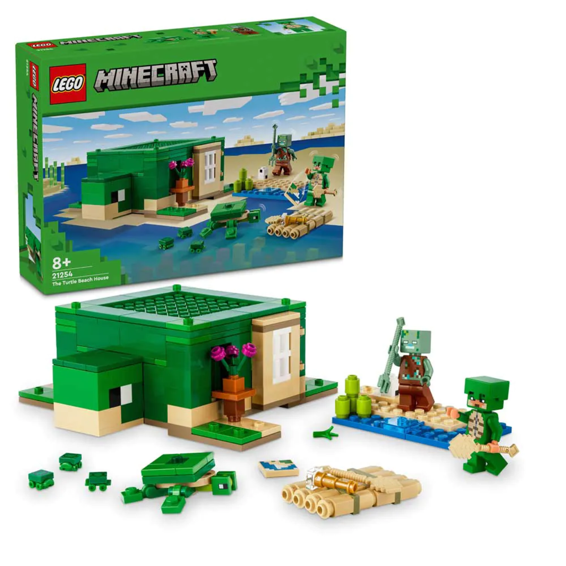 LEGO® Minecraft® Къща на плажа на костенурките 21254