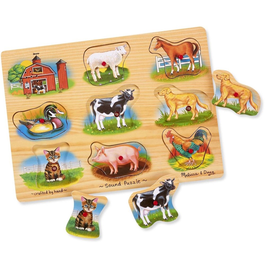 Пъзел със звуци Melissa & Doug Ферма 10268