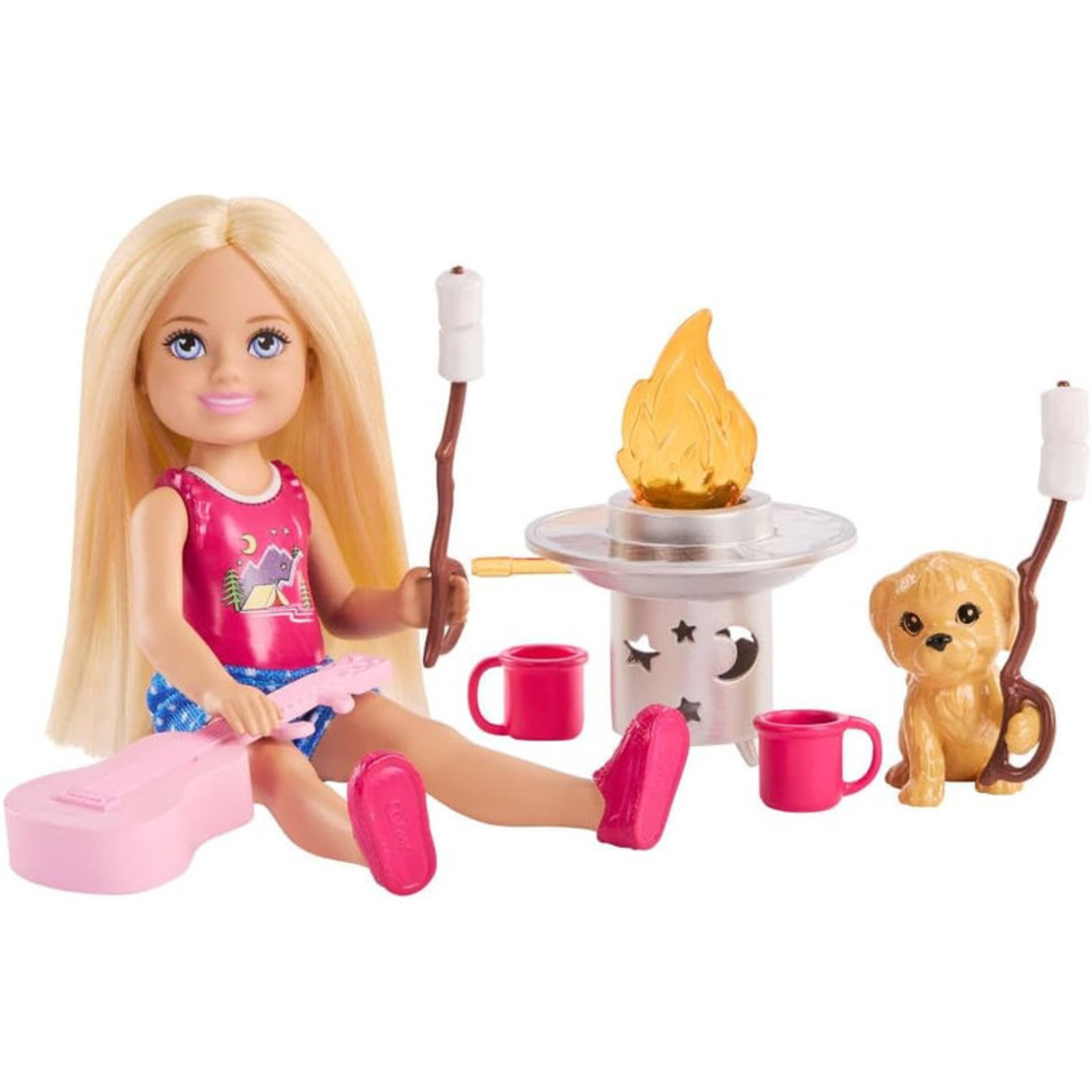Игрален комплект Mattel Barbie Къмпинг, кукла Chelsea и аксесоари, JJV61