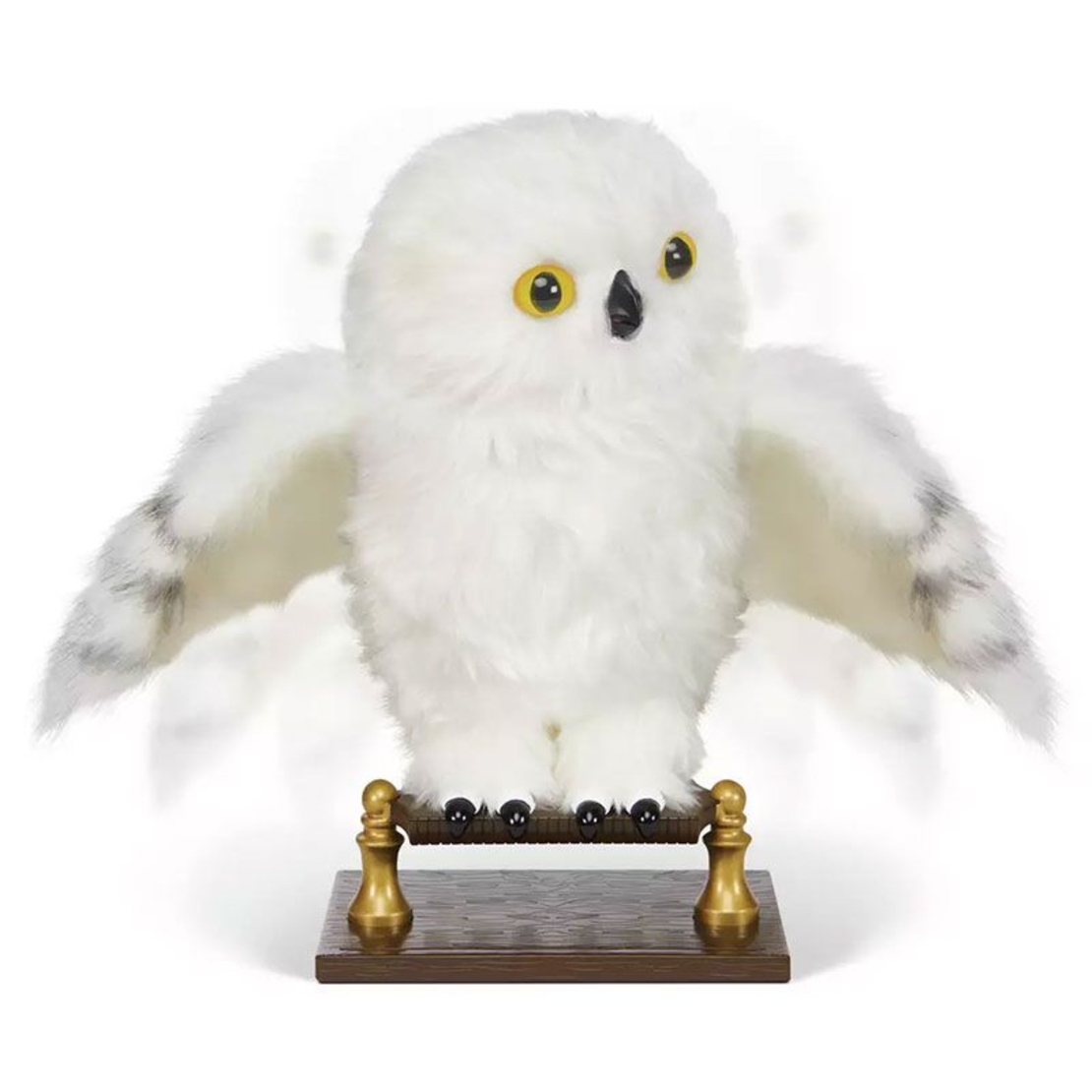 Интерактивна играчка Spin Master Harry Potter Wizarding World Вълшебна сова Hedwig, 15+ звуци и движения