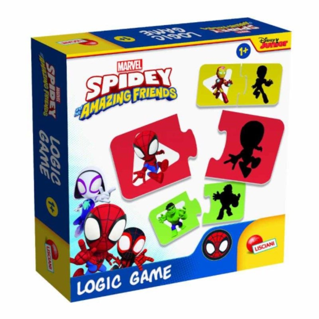 Бебешка логическа игра Lisciani Spidey с 12 мини пъзела