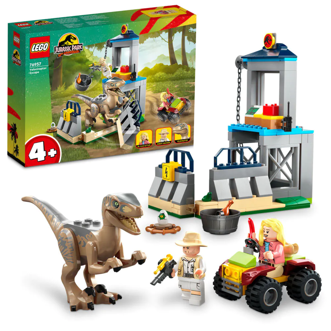 LEGO® Jurassic World Бягство на велосираптор 76957