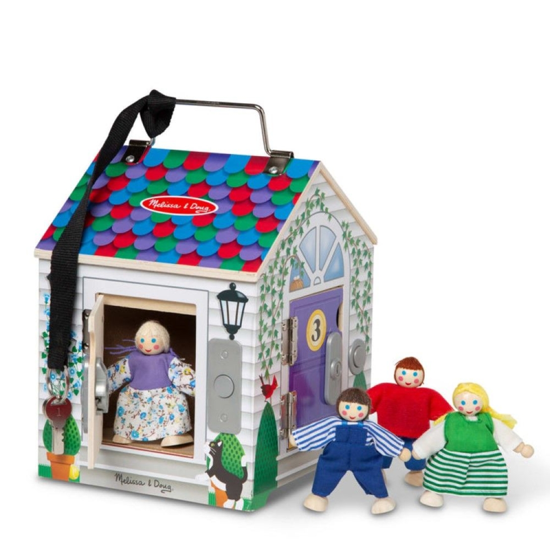 Дървена къща Melissa and Doug с 4 врати 2505