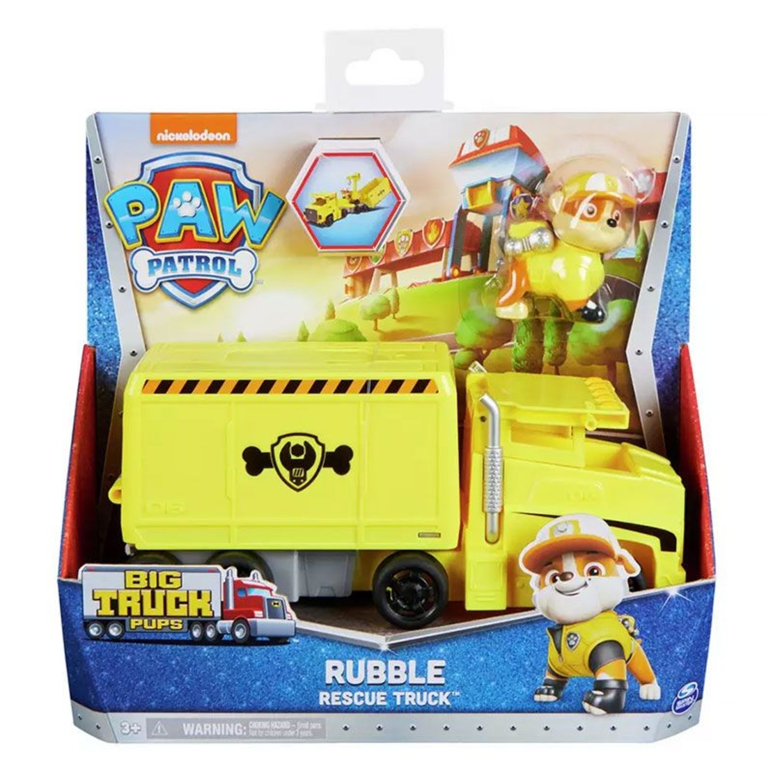 Игрален комплект Spin Master Paw Patrol Rescue Truck фигура с камион, Rubble