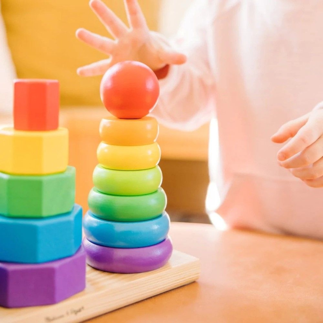 Дървен сортер с геометрични фигури Melissa and Doug, 21части 567