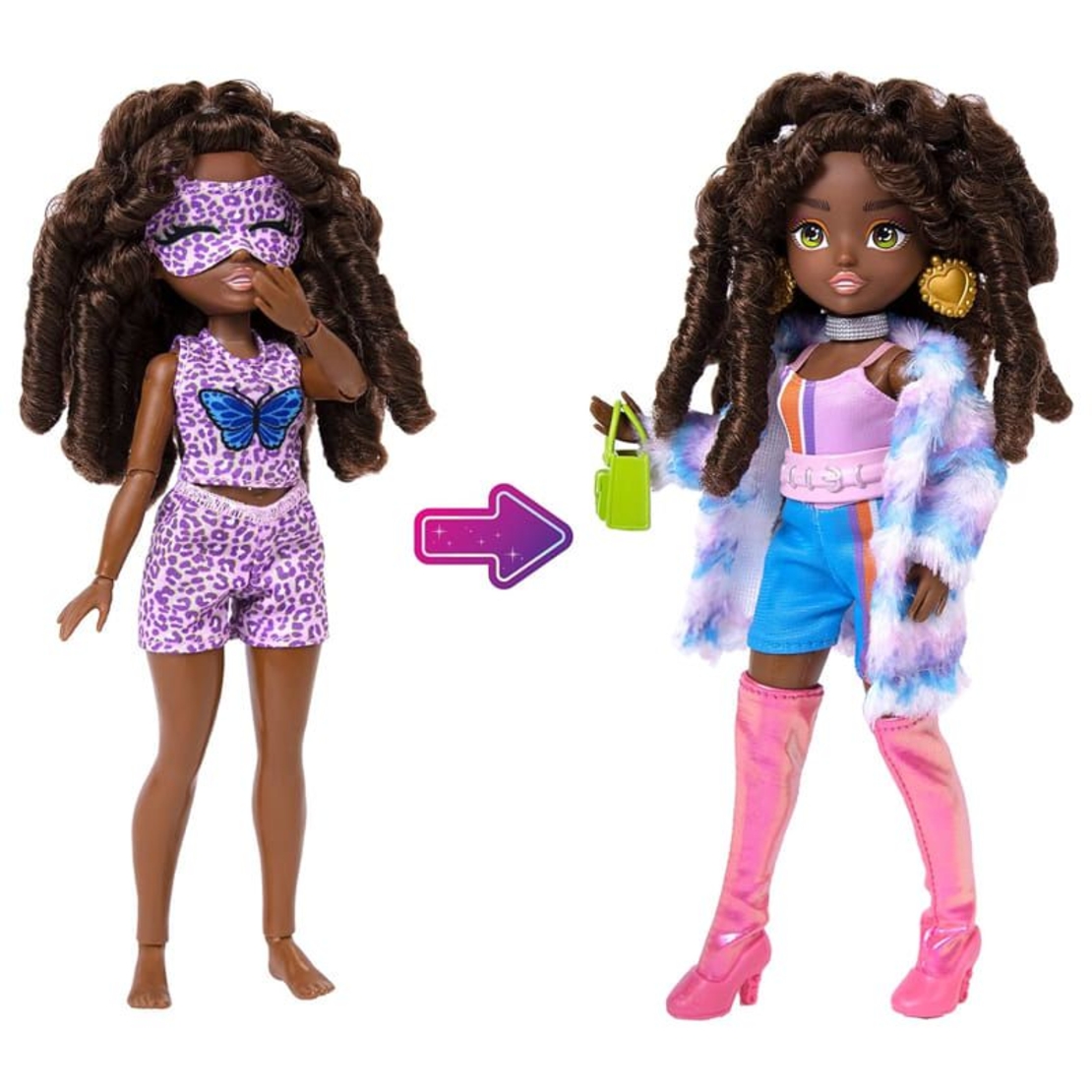 Кукла Raya Toys GLO-UP Girls Show Your GLO, с аксесоари и маска за лице