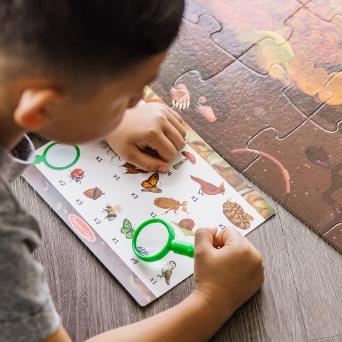 Двустранен пъзел Melissa and Doug с игра Потърси и Намери 48ч. 30833