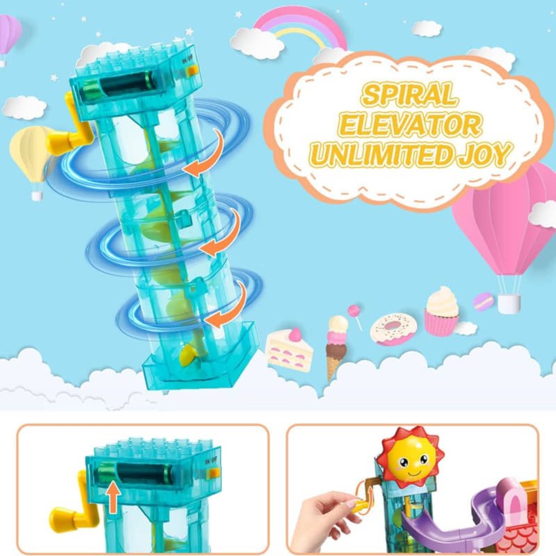 Конструктор Raya Toys Заешка къща с пързалка, 118 ч.