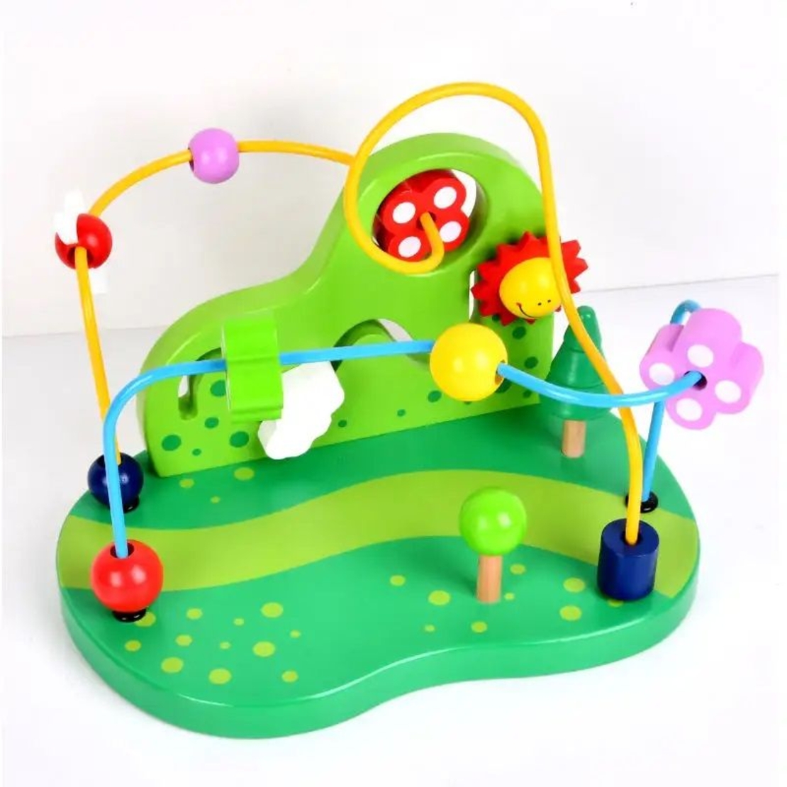 Дървена детска игра Монтесори Raya Toys Лабиринт Гора