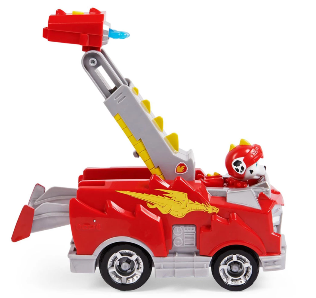 Трансформиращо превозно средство с фигурка Spin Master Paw Patrol Rescue Knights Marshall 20135918