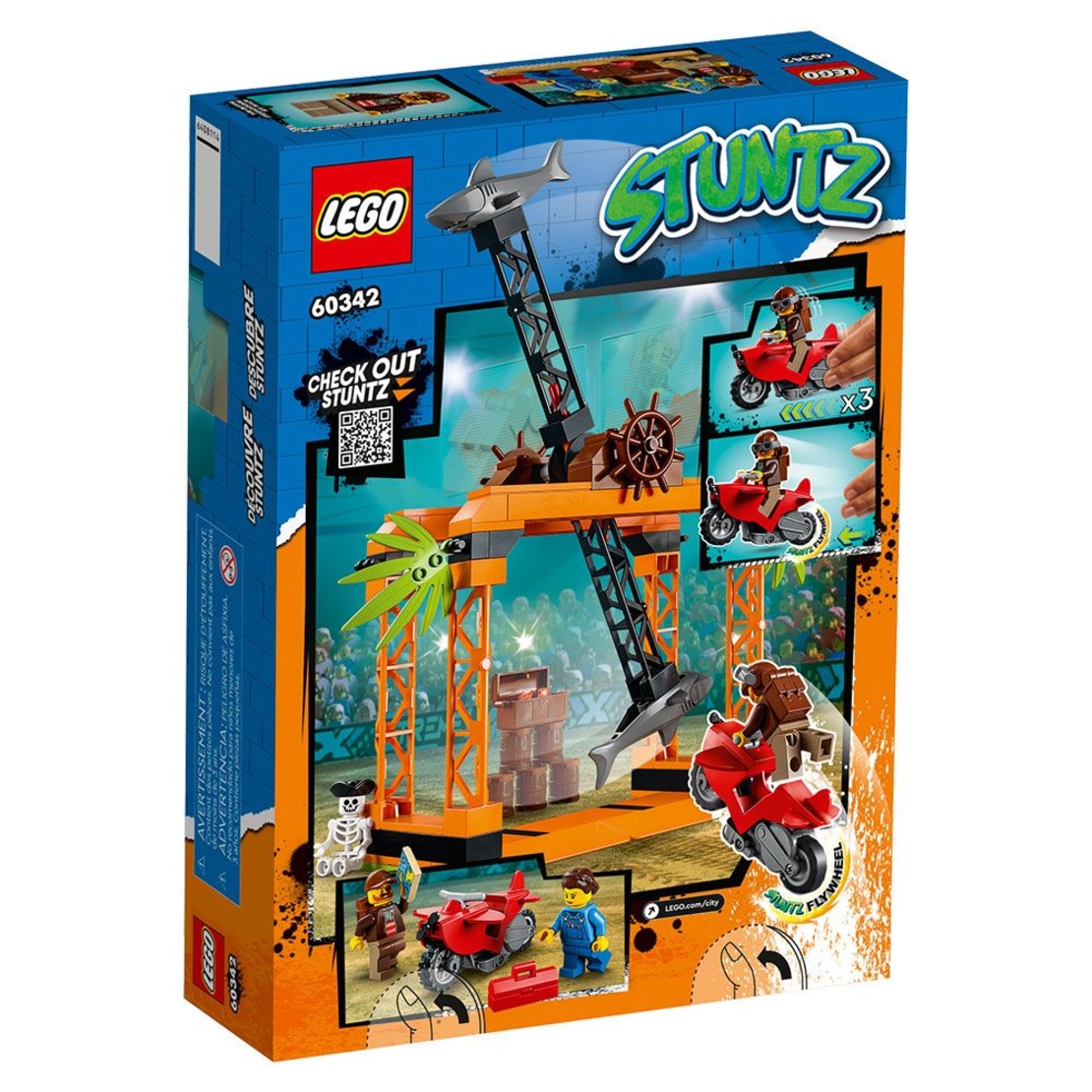 LEGO® City Stuntz Каскадьорско предизвикателство Shark Attack 60342