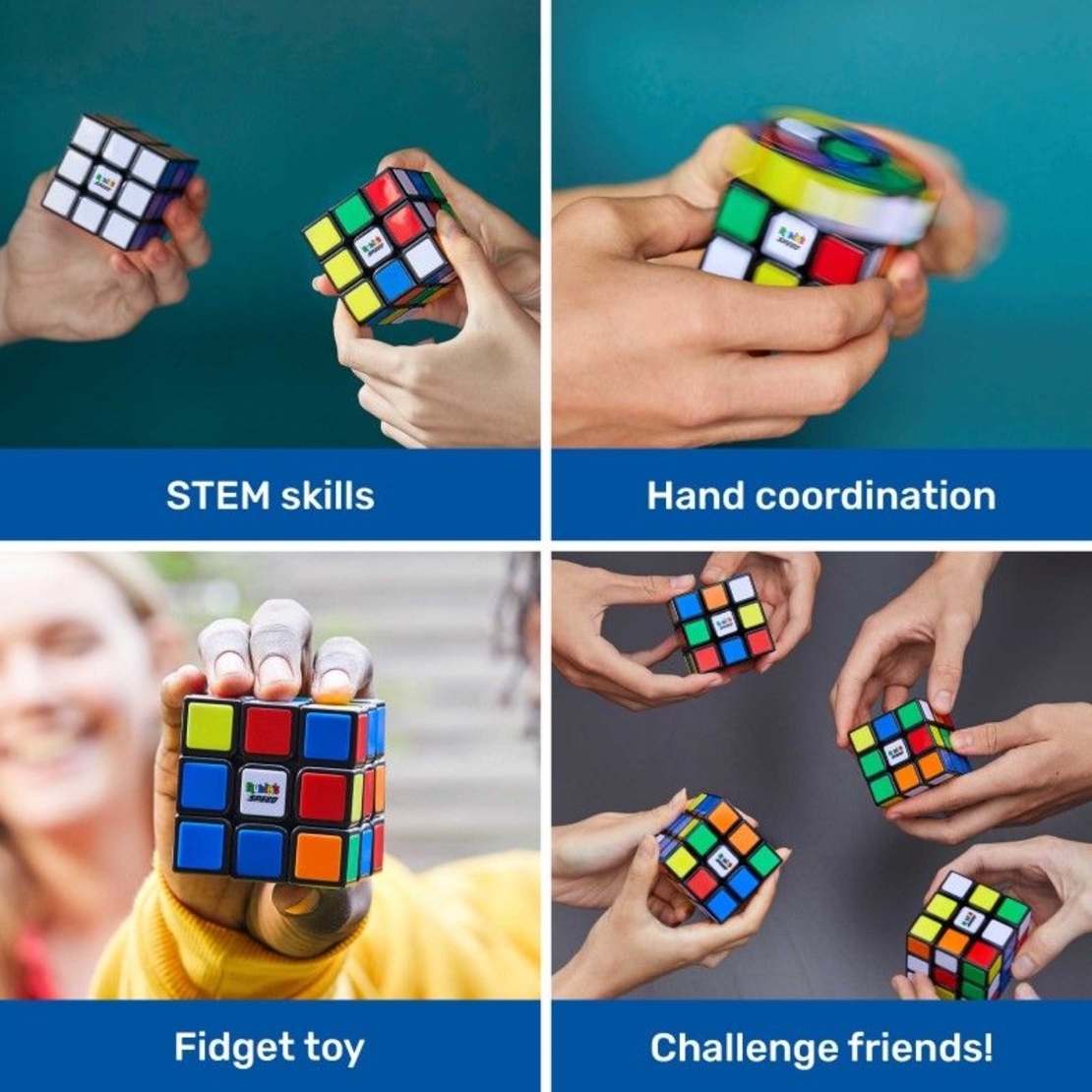 Логически пъзел куб на Рубик Spin Master Rubik's Speed Кубче 3х3, 20135281