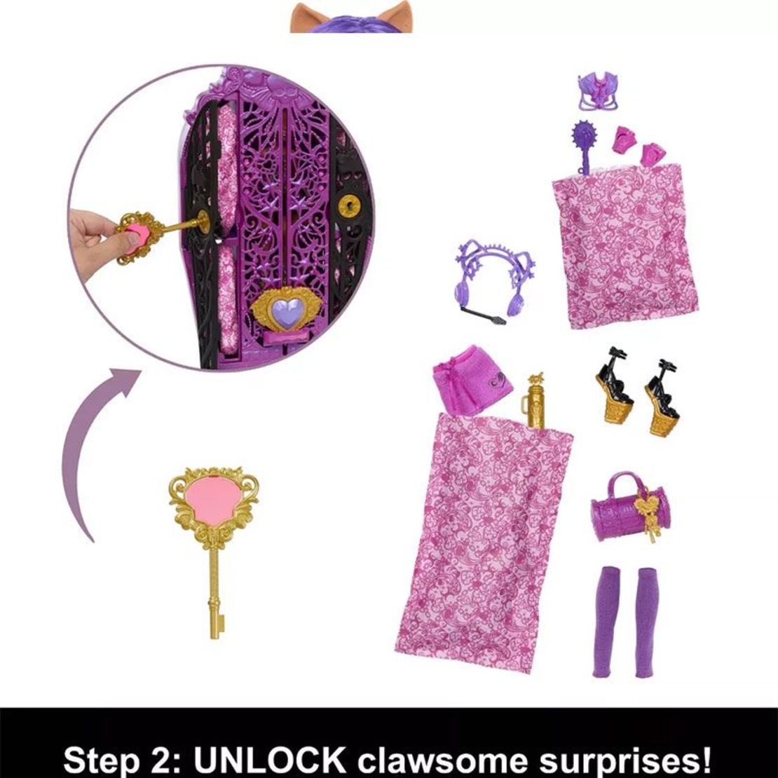 Кукла Mattel Barbie Monster High Skulltimate Secrets, Clawdeen Wolf с аксесоари, 32 см