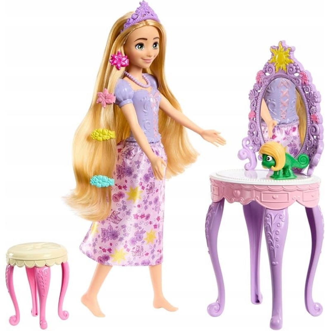 Кукла Mattel Disney Princess Rapunzel, с тоалетка и аксесоари