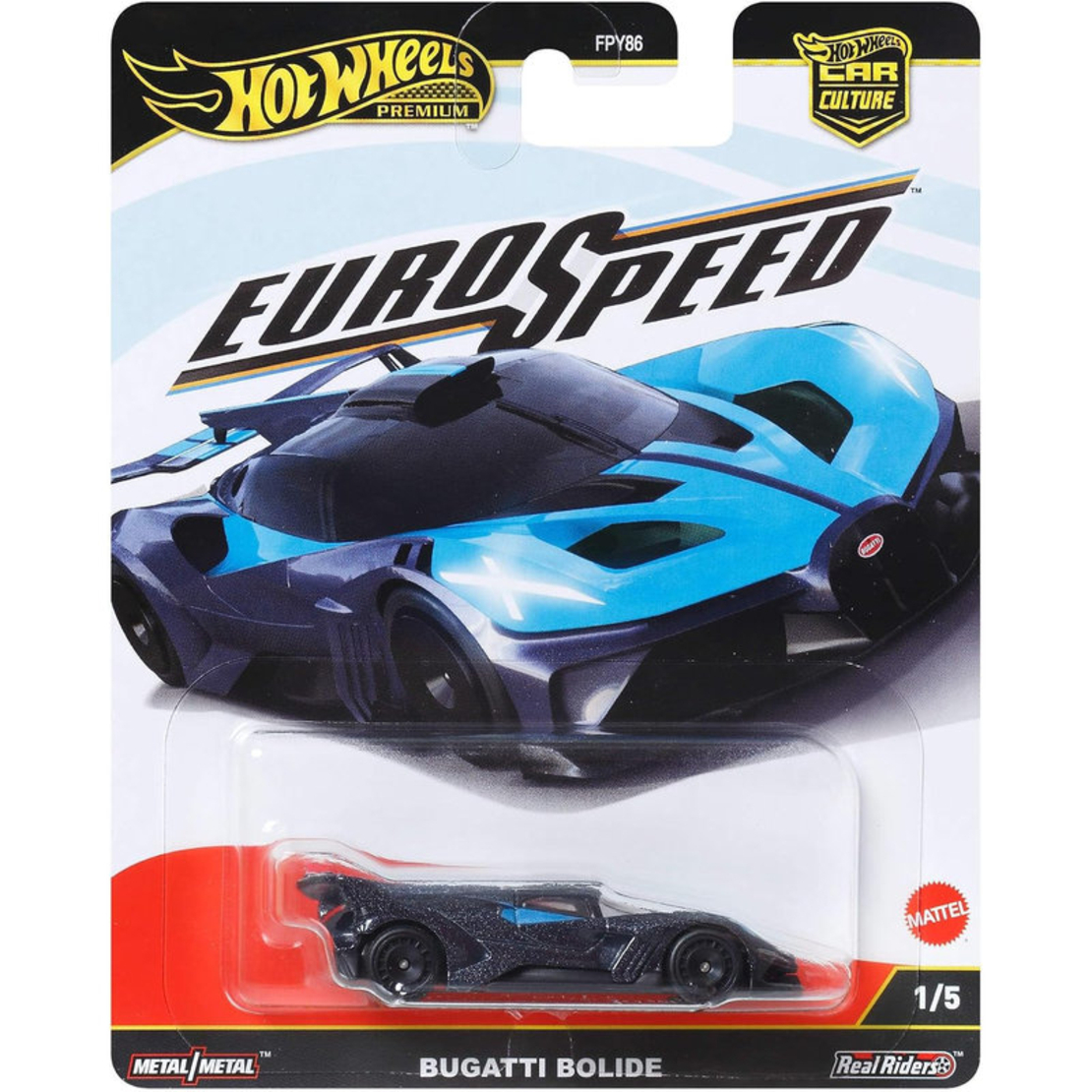 Метална количка Mattel Hot Wheels Car Culture EuroSpeed 1:64, FPY86