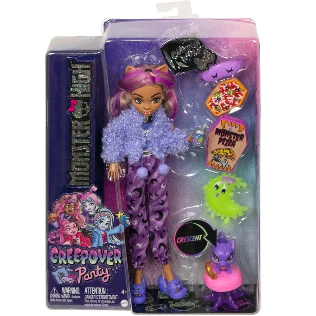 Кукла Mattel Monster High Clawdeen Wolf&Crescent с аксесоари и домашен любимец