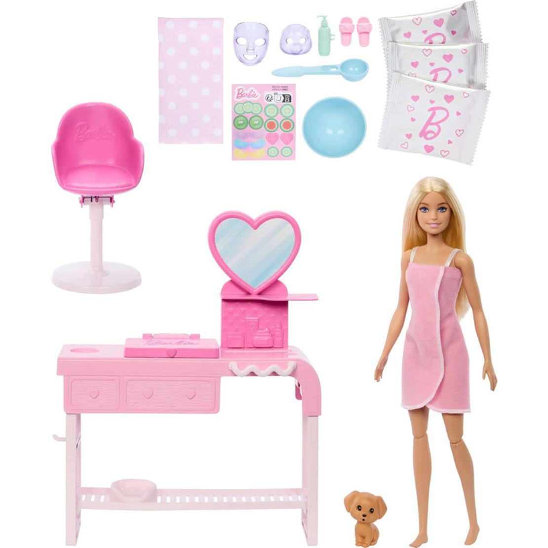 Игрален комплект Mattel Barbie кукла със спа аксесоари, HYV31