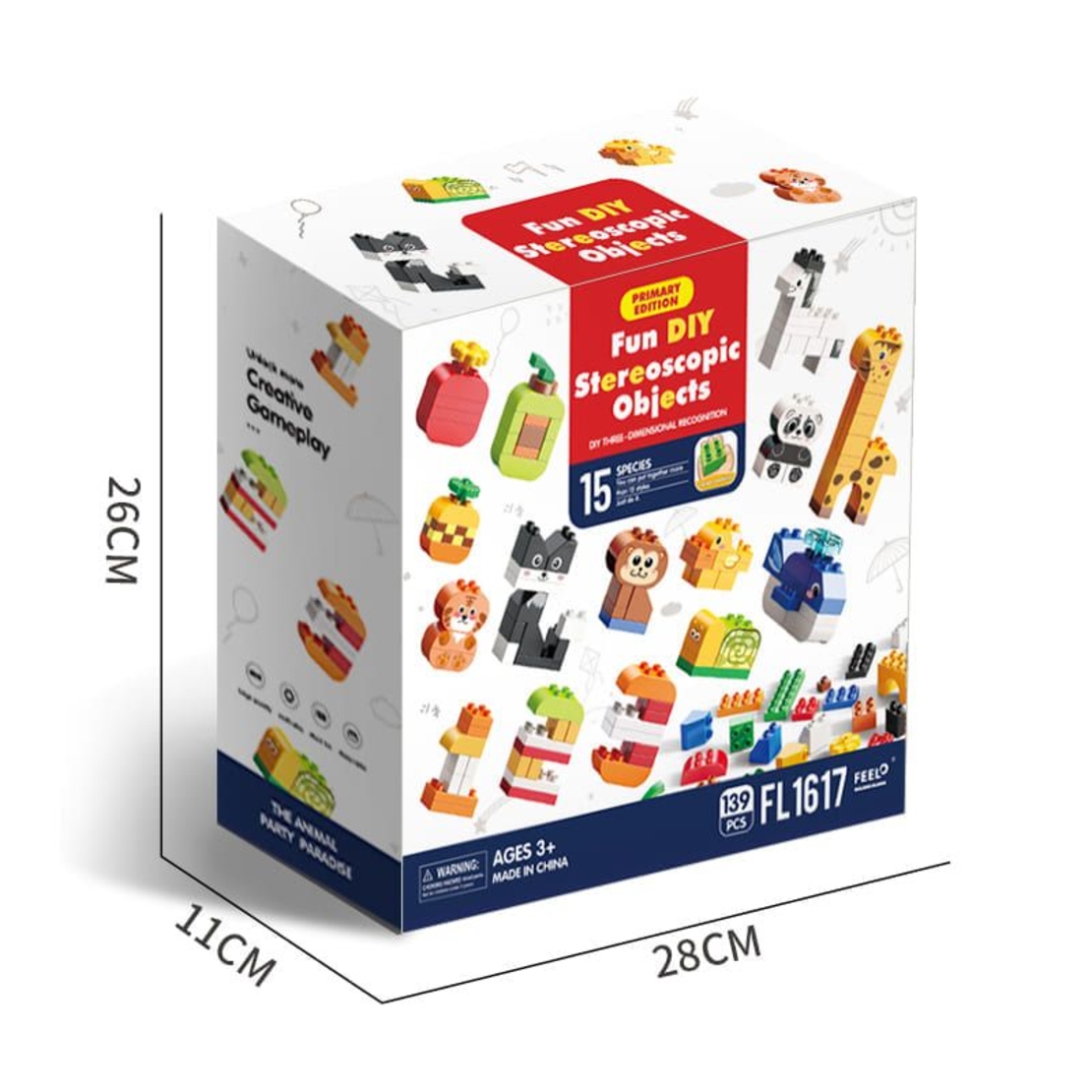 Конструктор Feelo Направи си сам Фигурки, 139 ч.