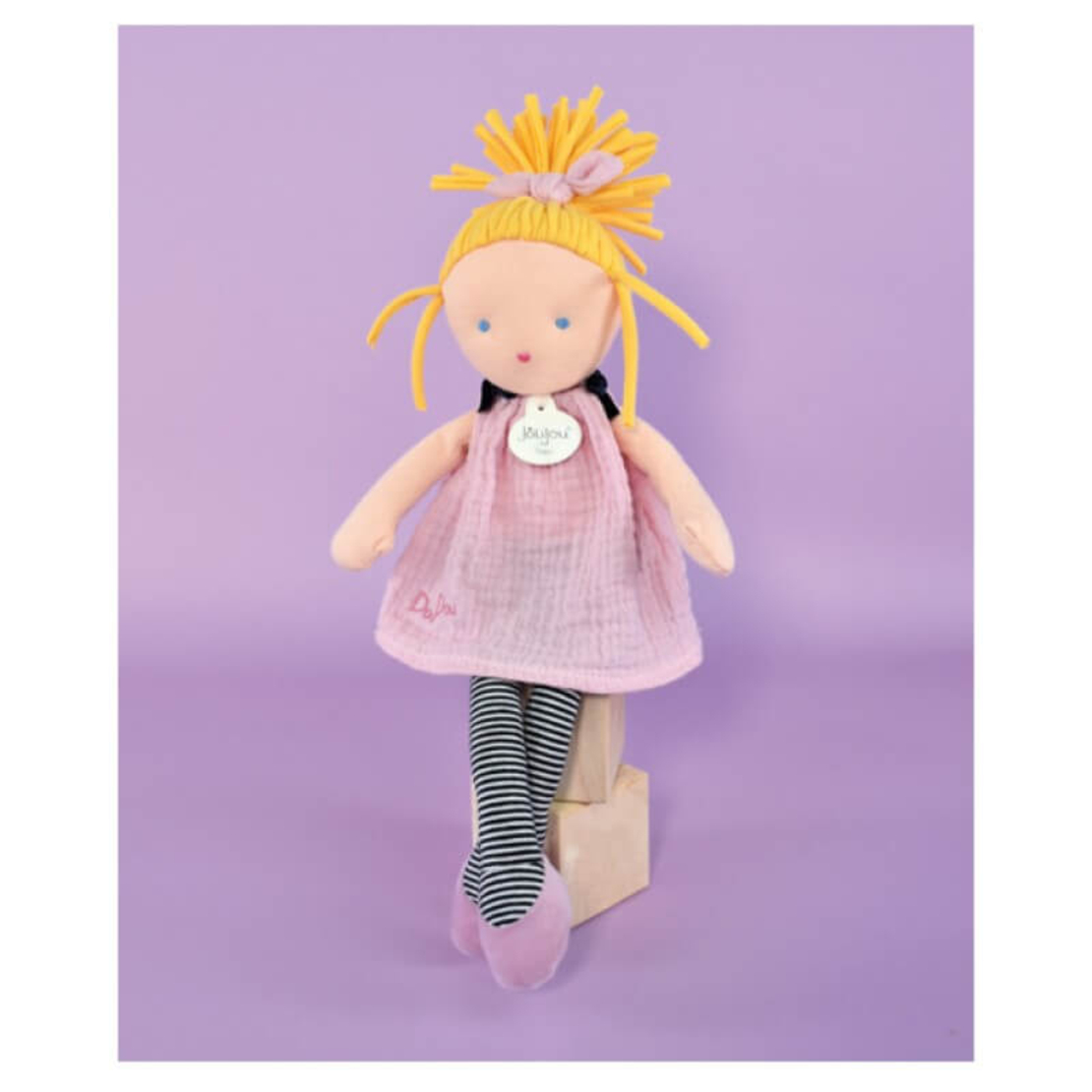 Мека кукла Doudou Les Doucettes Ines Rose 30см