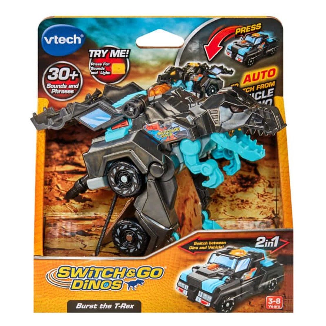 Робот трансформер Vtech Switch & Go Dinos Burst the T-Rex
