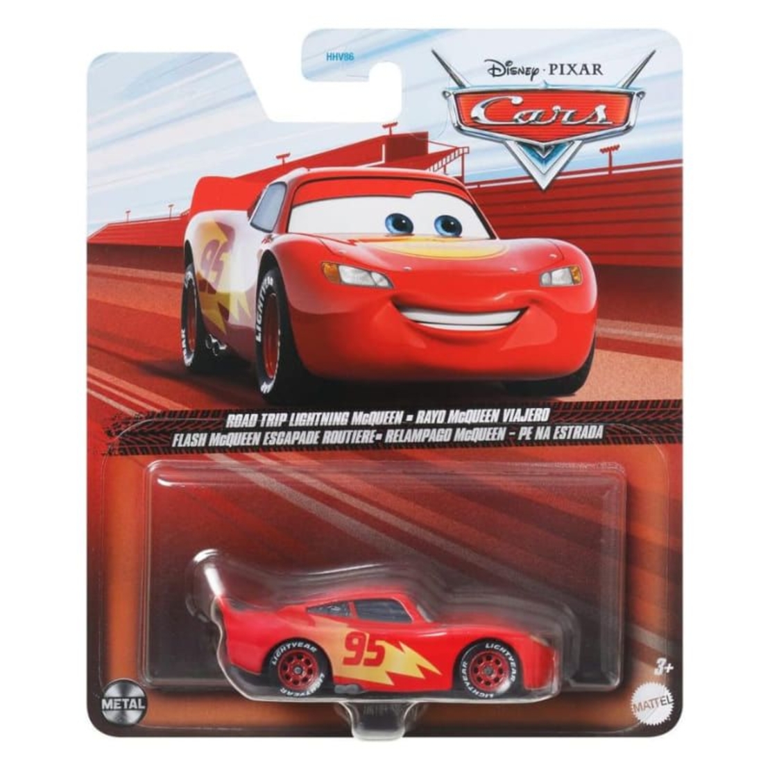 Метална количка Mattel Cars Lightning McQUEEN 1:55, HKY34