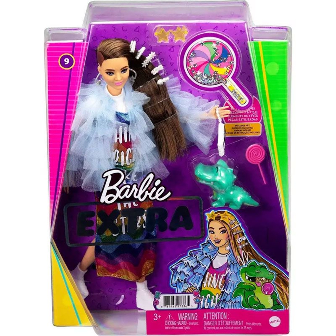 Кукла Mattel Barbie Extra 9 с аксесоари и домашен любимец