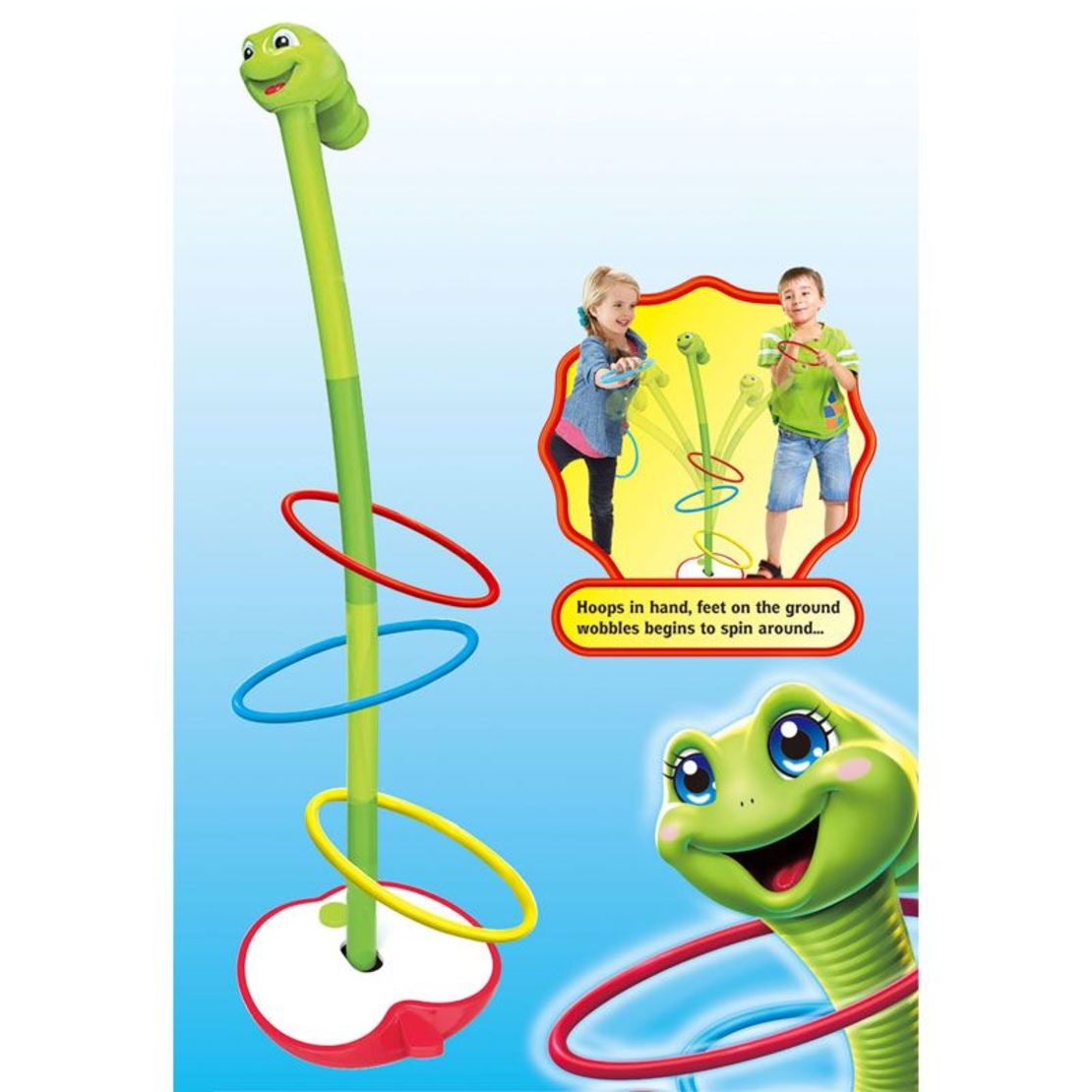 Детска игра Raya Toys Уцели змията, с рингове