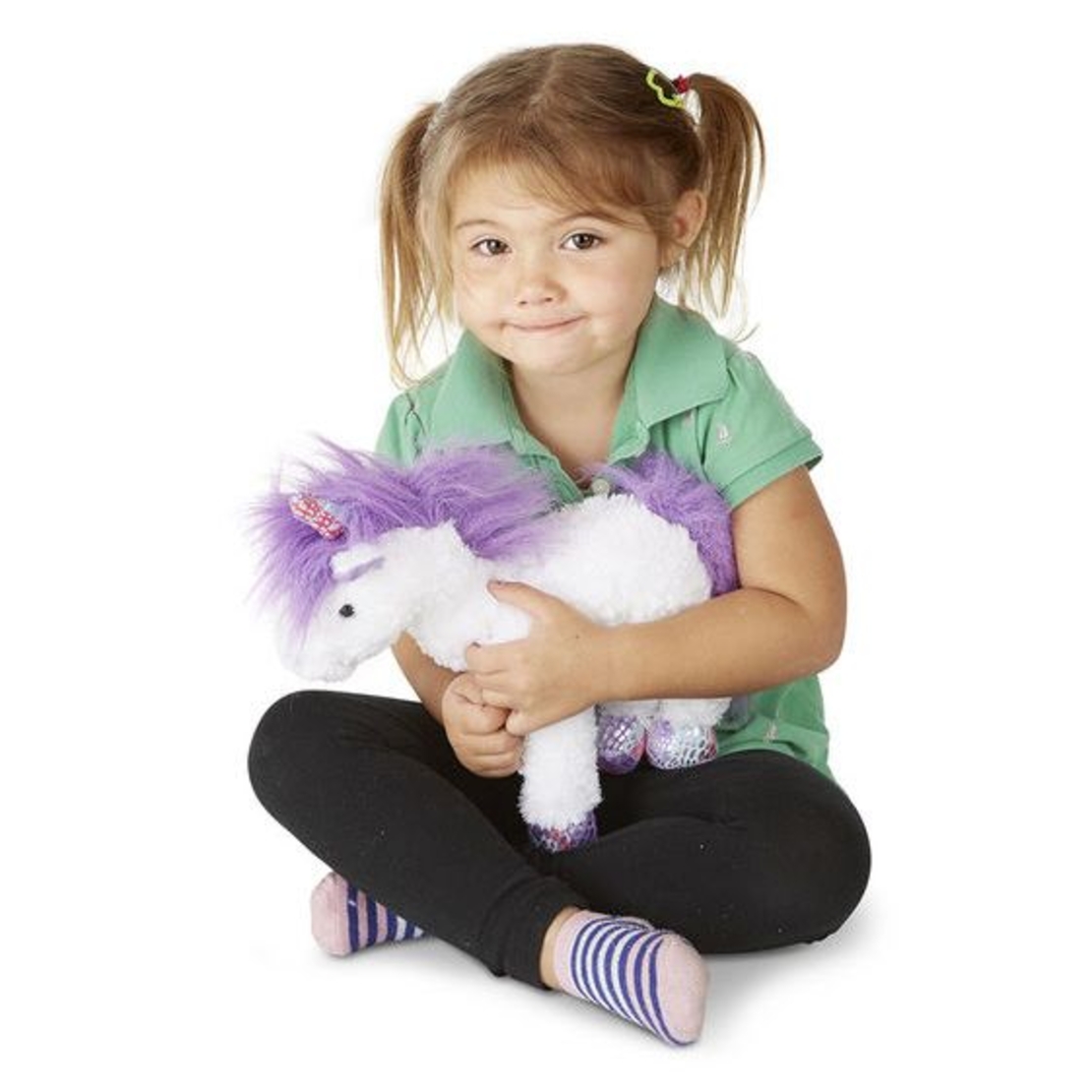 Плюшен еднорог Melissa and Doug бял 17572