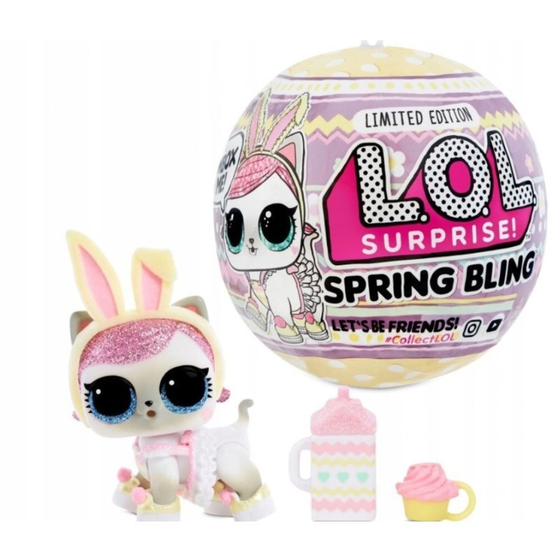Кукла MGA L.O.L. Surprise Spring Bling Hops Pet, с 6 аксесоара