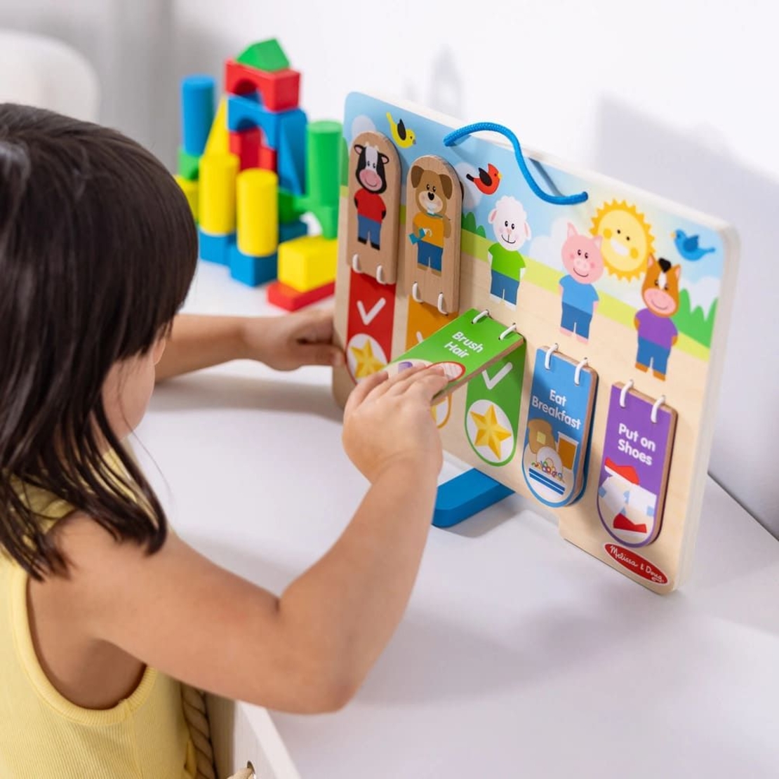 Дървена таблица за игра Melissa and Doug, My Daily Routines 50893