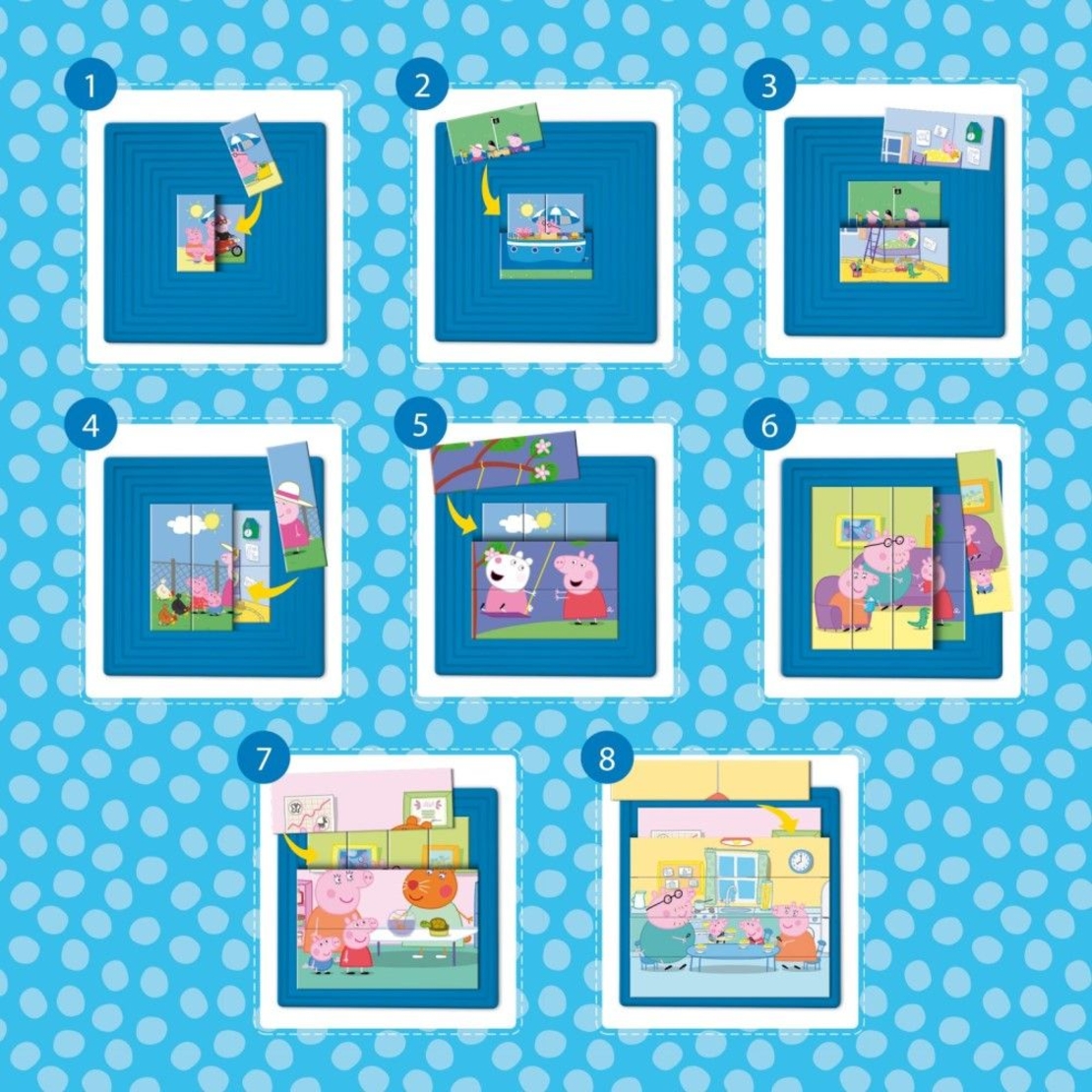 Детски прогресиращи пъзели Lisciani Peppa Pig 8 пъзела, 25ч.