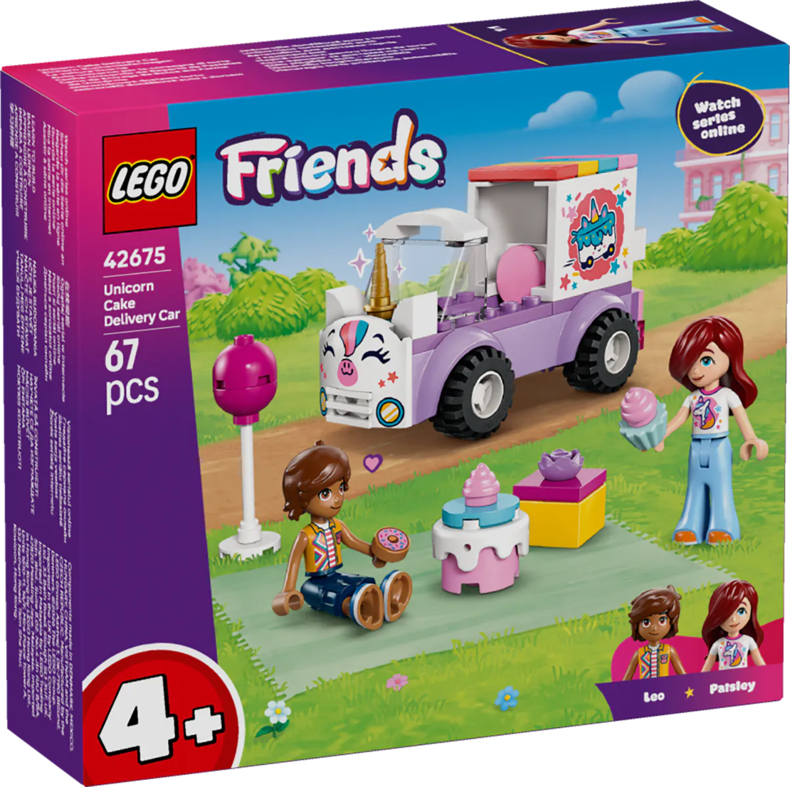 LEGO® Friends Кола еднорог за доставка на торти 42675