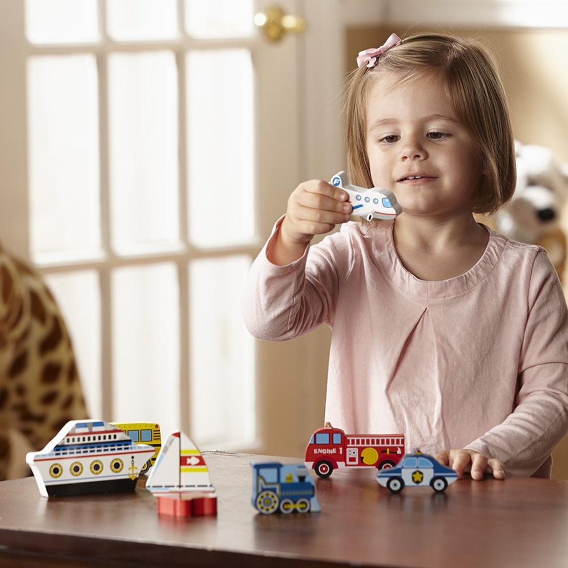 Дървен пъзел Melissa and Doug Превозни средства 13725
