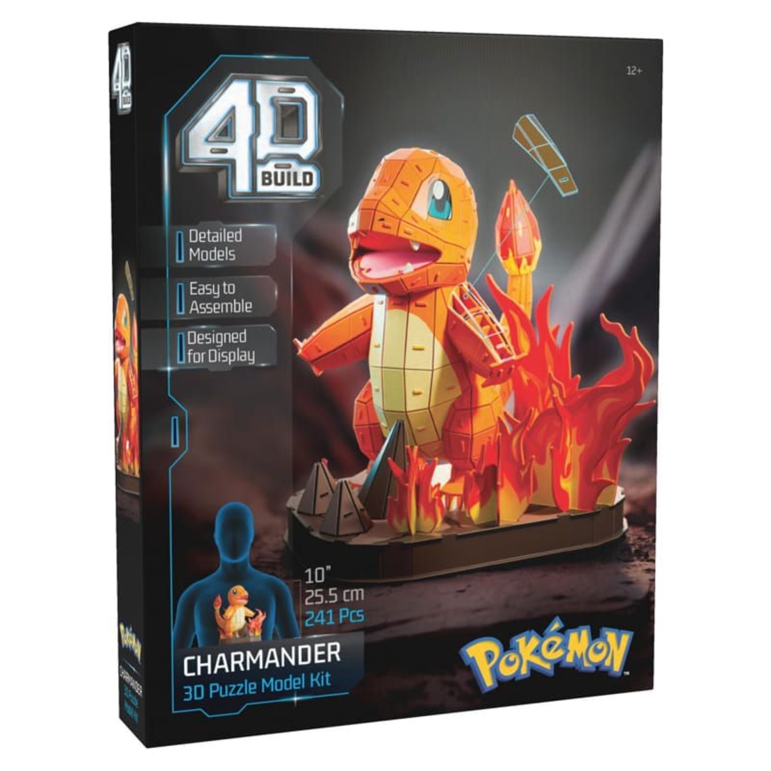 3D пъзел Spin Master 4D Build Pokеmon Charmander, 241 ч.