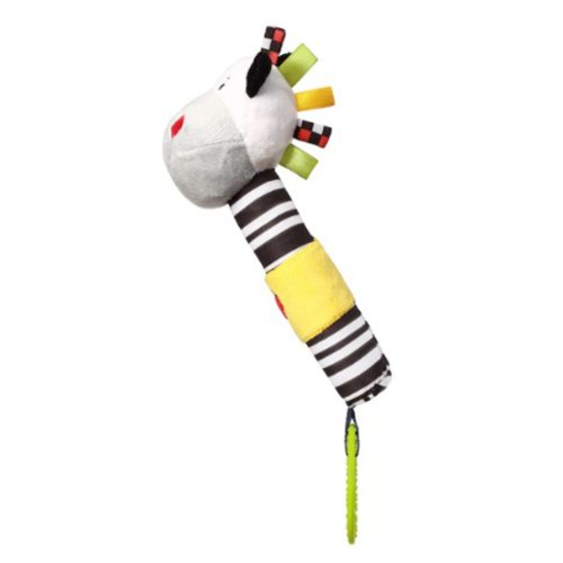 Плюшена играчка Babyono C-MORE Писукаща зебра с гризалка 634