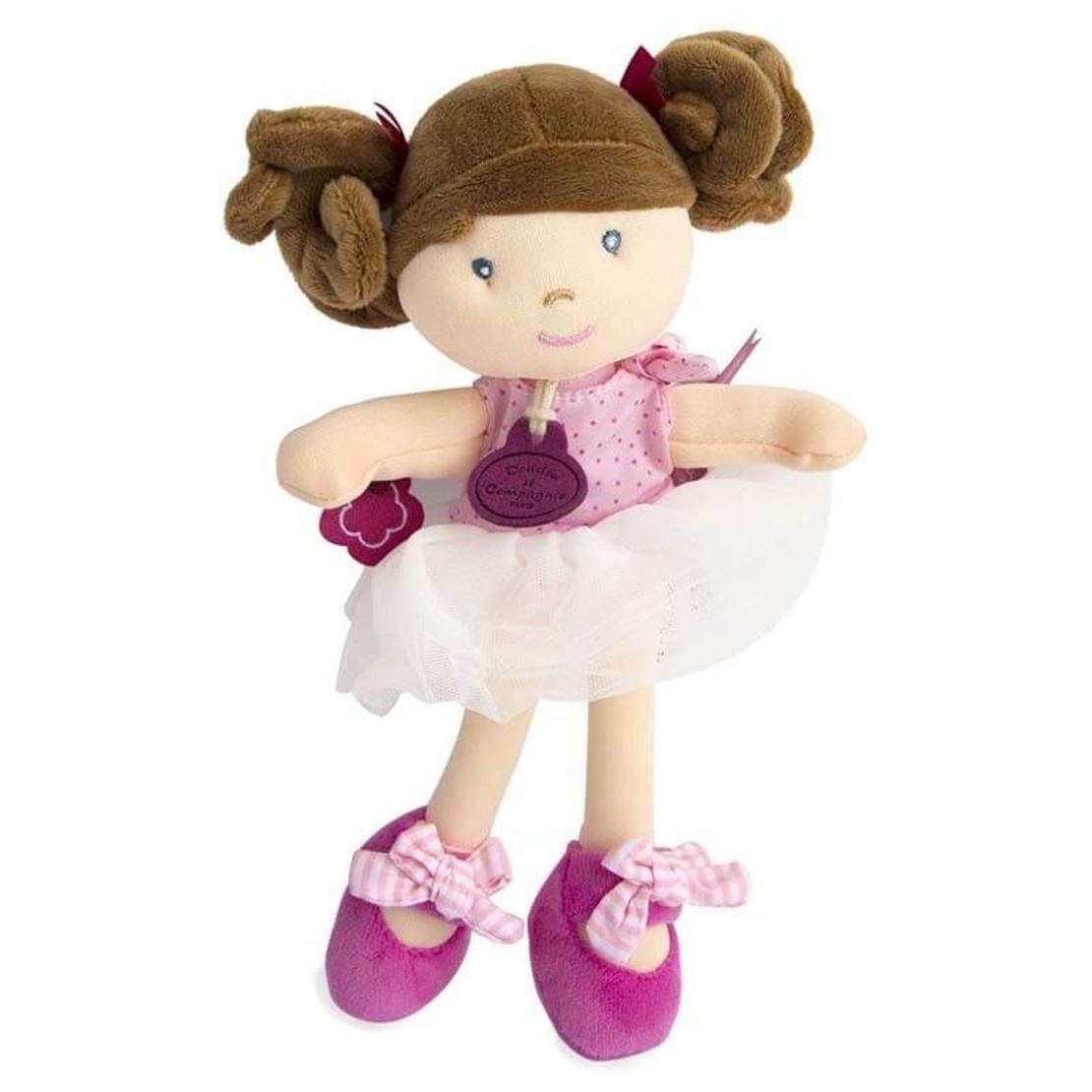 Плюшена играчка Doudou Les Tutus de Doudou кукла балерина 20 см, DC3130