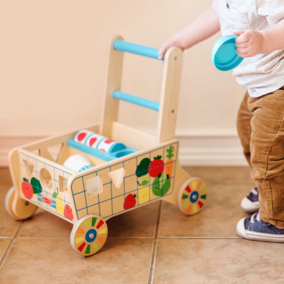 Дървен сортер Melissa and Doug Количка за хранителни стоки 30732