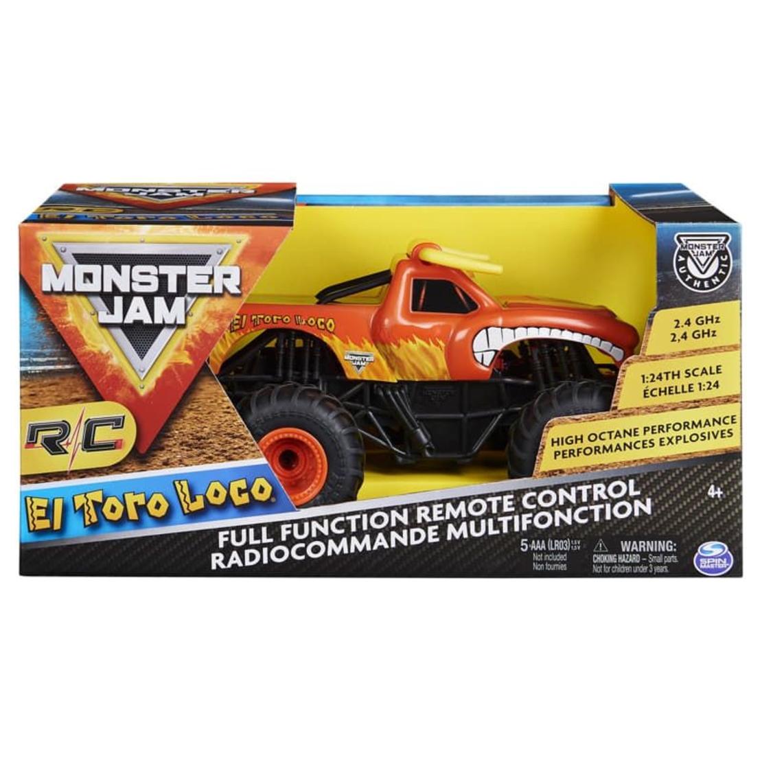 Кола с дистанционно Spin Master Monster Jam El Toro Loco, 1:24, 6060517
