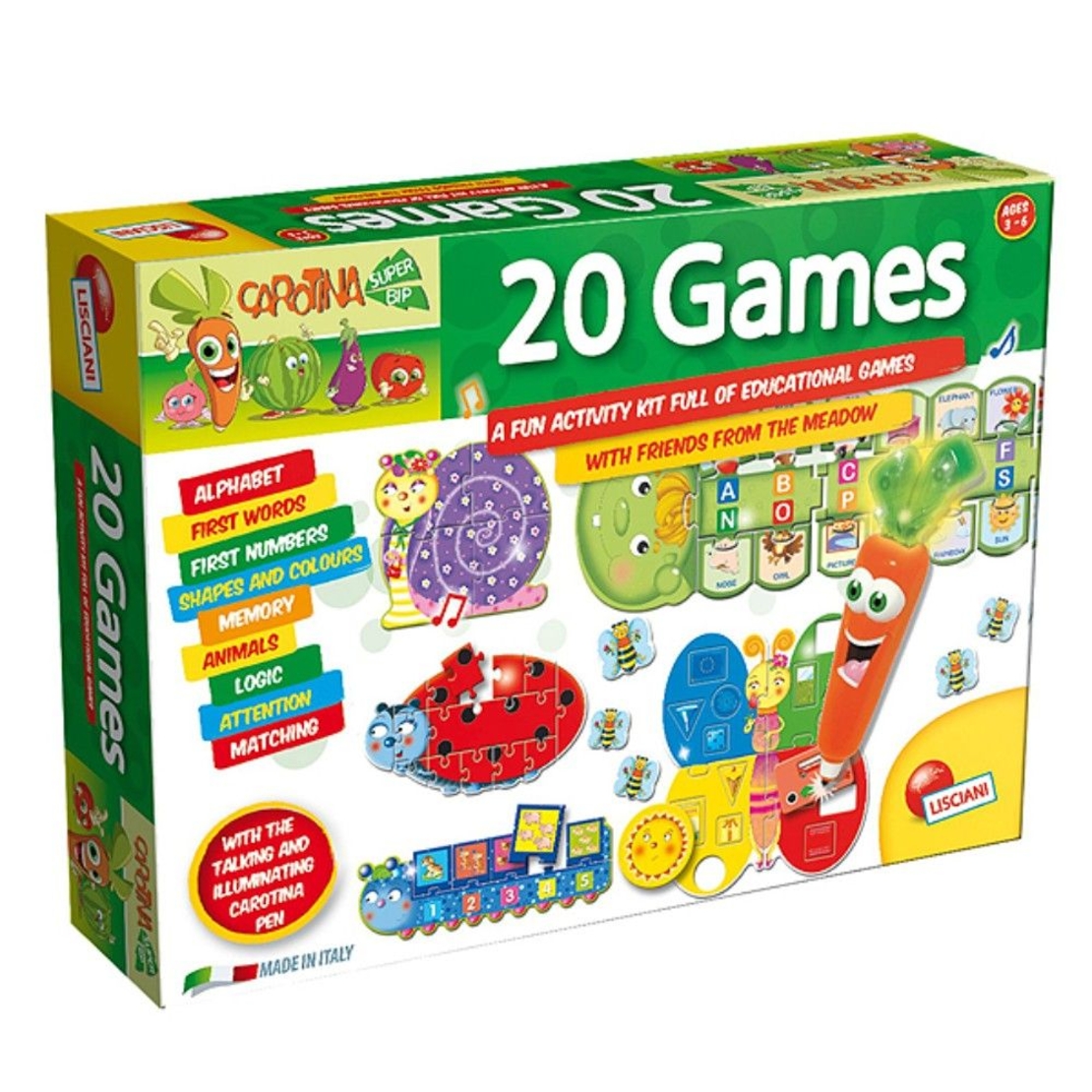 Детска игра Lisciani Carotina Talking Pen 20 игри