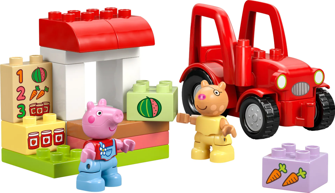 LEGO® DUPLO® Peppa Pig Трактор и пазар 10468